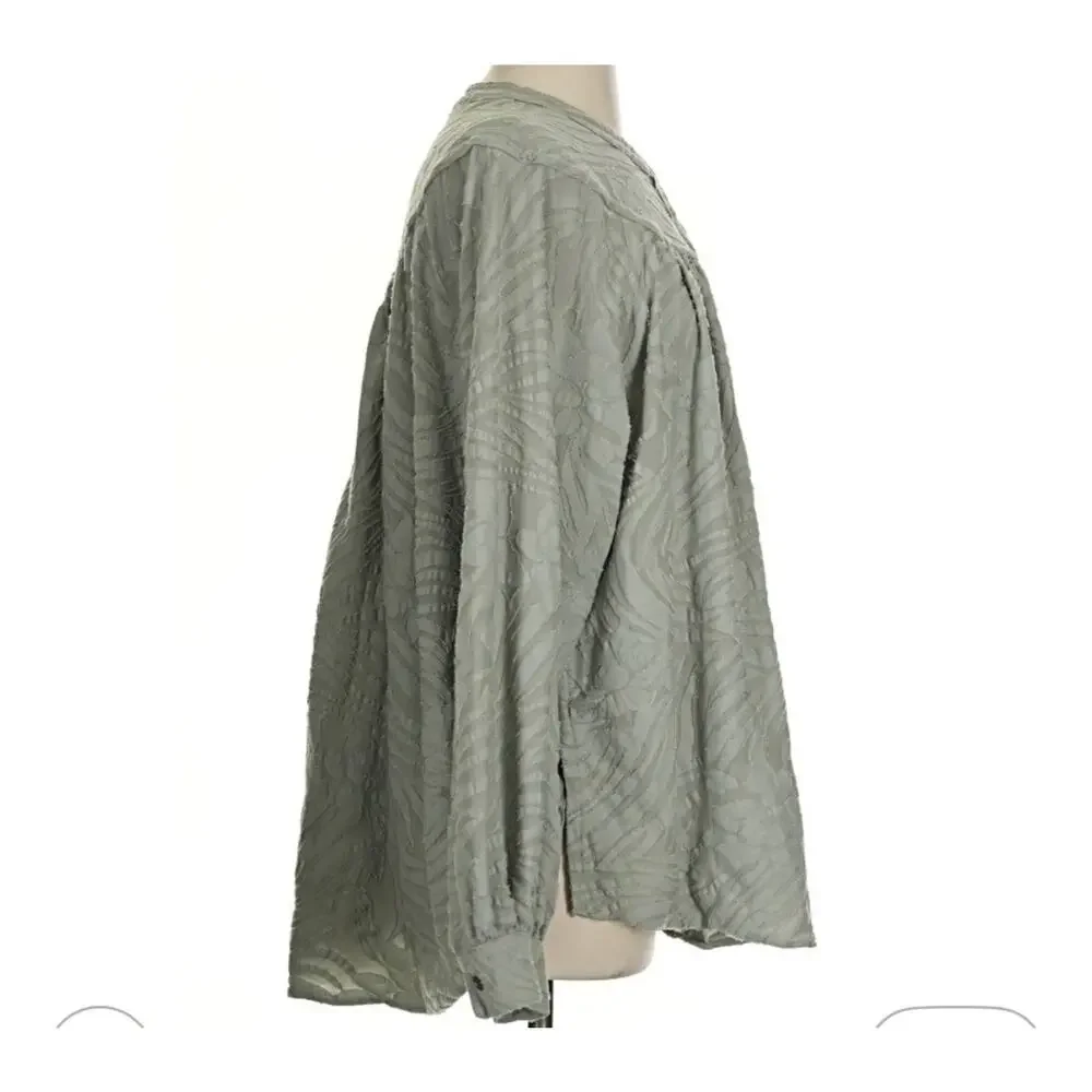 Free People Can't Stop Dreaming Very Oversized Size S Sage Green Tunic Blouse